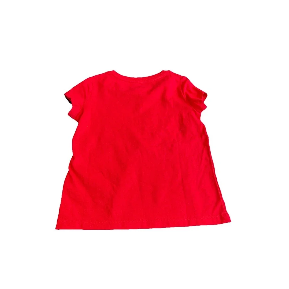 Polo Ralph Lauren Toddler Bear Snow‎ Globe Skate Red T-Shirt 3T